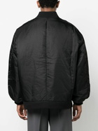 The Frankie Shop Black Astra Oversized Bomber Jacket