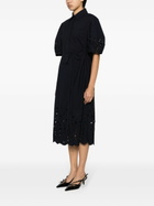 ERDEM Blue Broderie Anglaise Shirt Dress