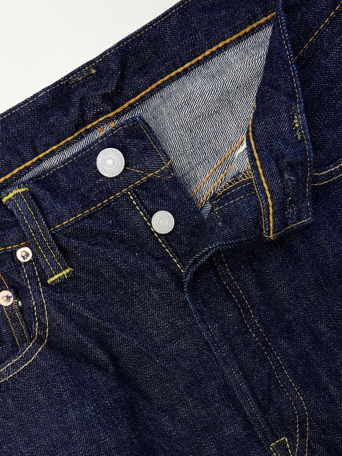 FULLCOUNT - 1101 Straight-Leg Selvedge Jeans - Blue