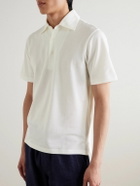 De Petrillo - Cotton-Piqué Polo Shirt - White
