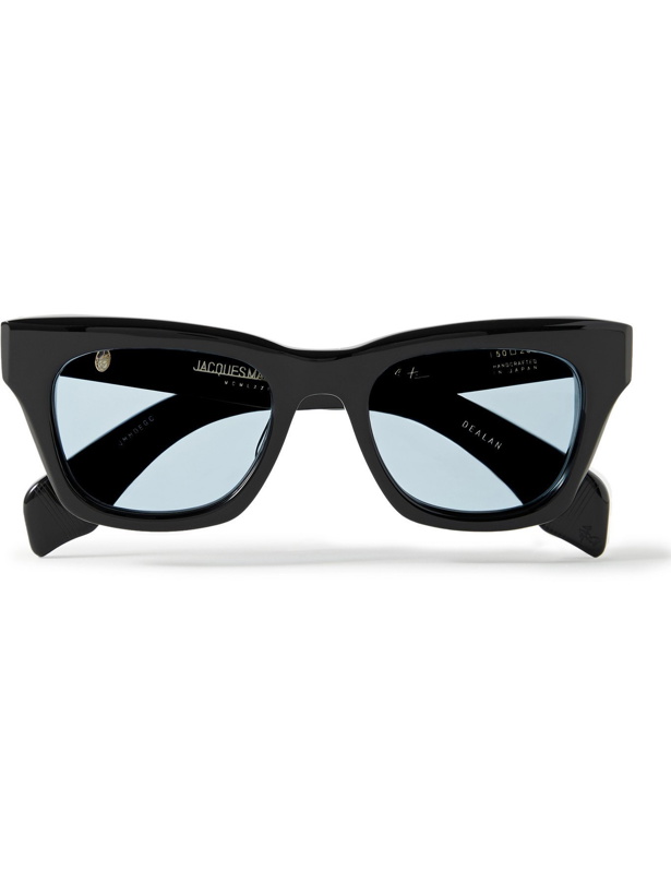Photo: JACQUES MARIE MAGE - George Cortina Dealan Square-Frame Acetate Sunglasses - Black