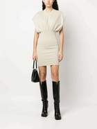 RICK OWENS DRKSHDW - Draped Short Cotton Dress