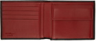 Salvatore Ferragamo Black & Red Gancini Wallet