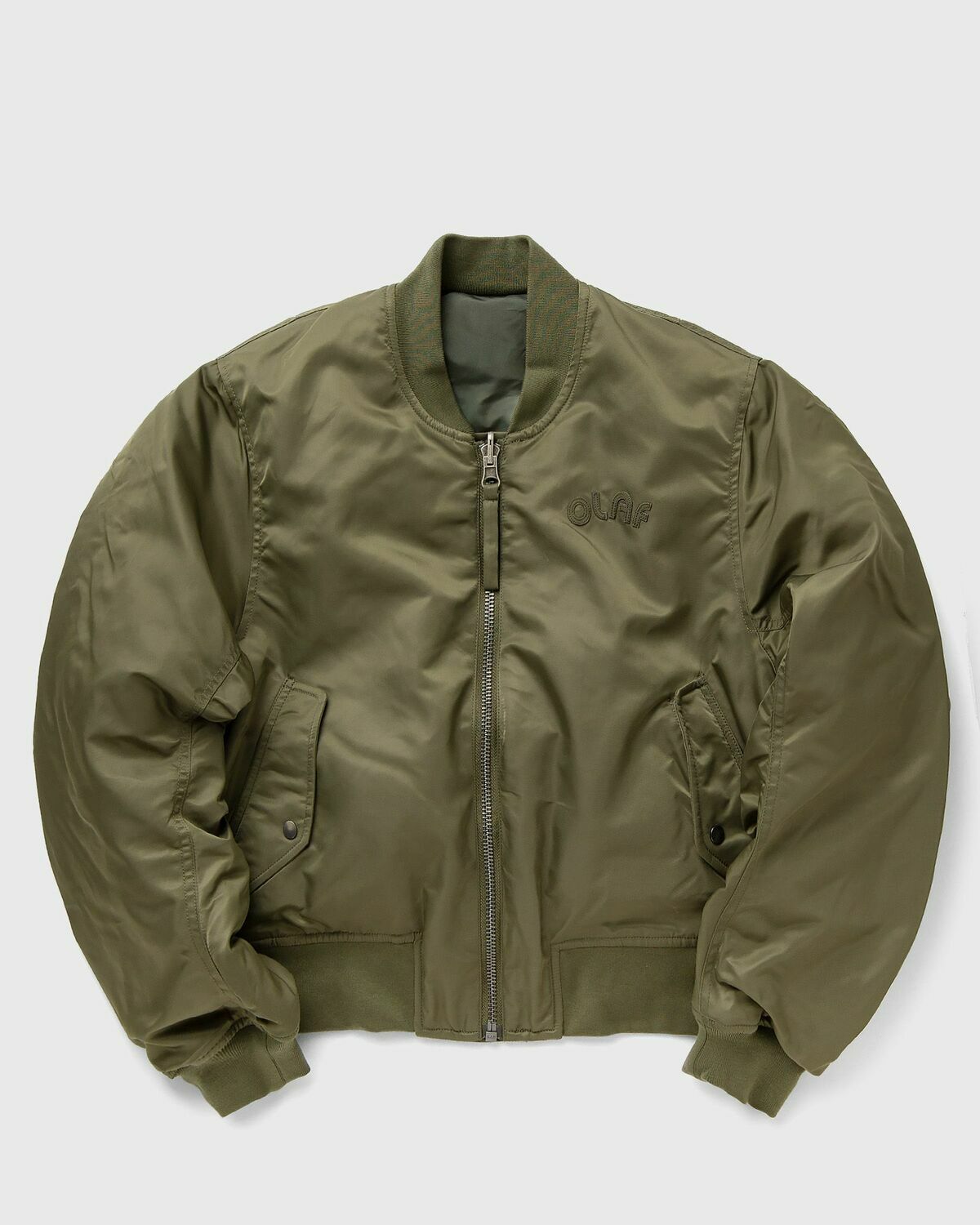 ØLÅF REVERSIBLE BOMBER JACKET Green Women