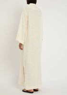 Lisa Marie Fernandez Woven Maxi Kaftan Dress White
