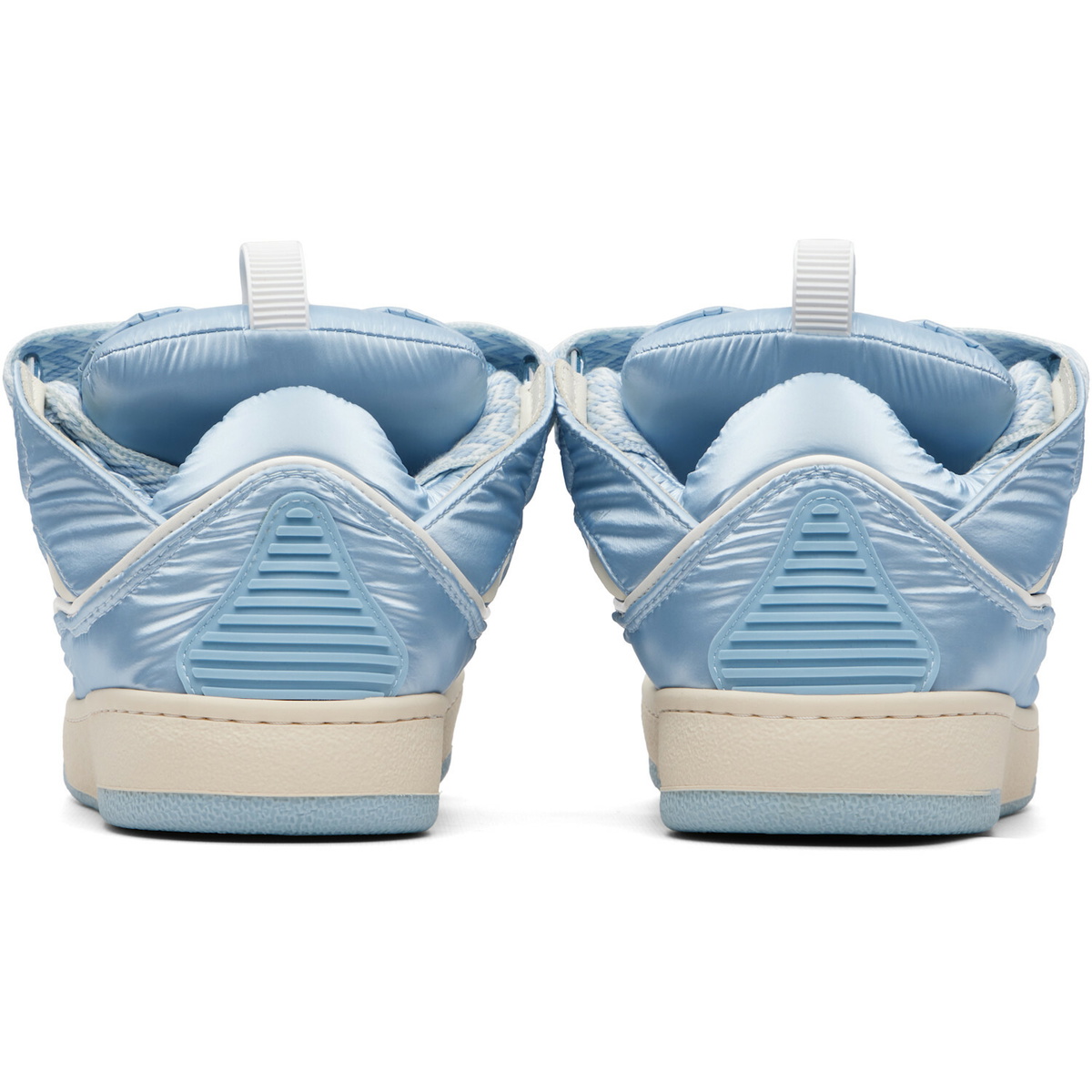 Lanvin Blue Nylon Curb Sneakers