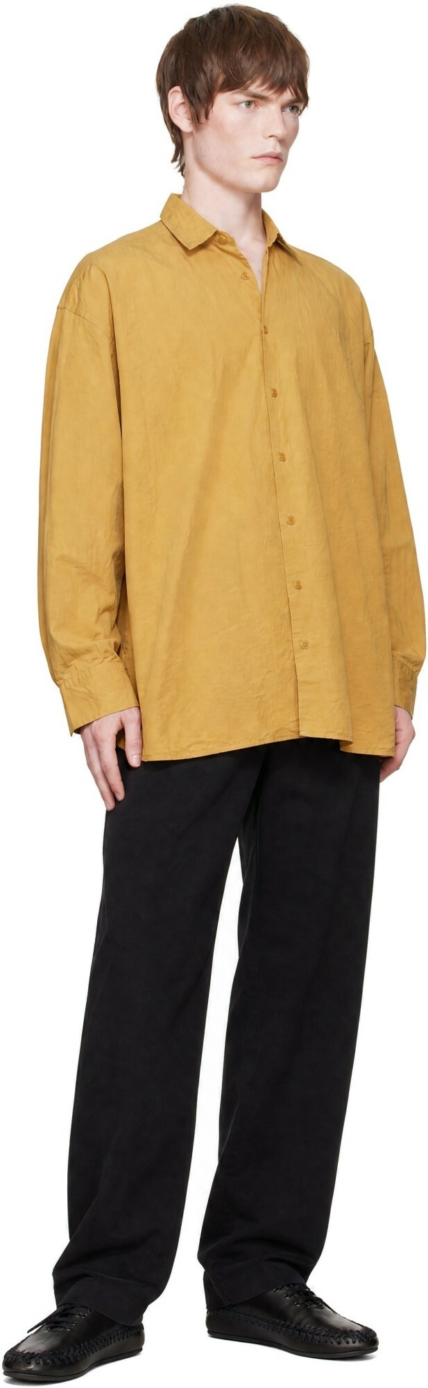 CASEY CASEY Yellow Hamnet Paper Cot Shirt
