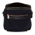 Paul Smith Navy Canvas Crossbody Messenger Bag