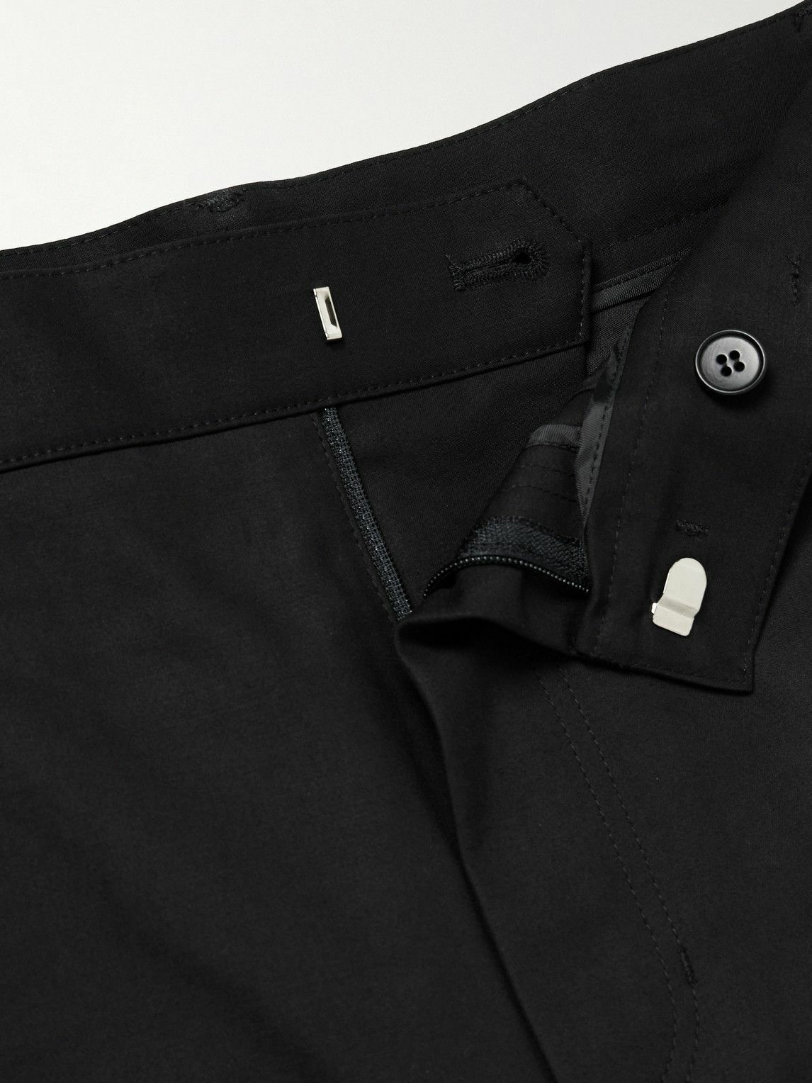 Amomento - Garconne Tapered Cotton-Blend Trousers - Black