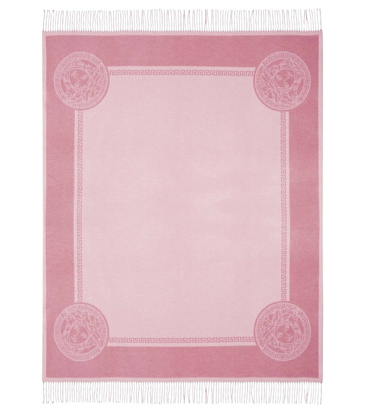 Photo: Versace Home Icon fringed silk and cashmere blanket