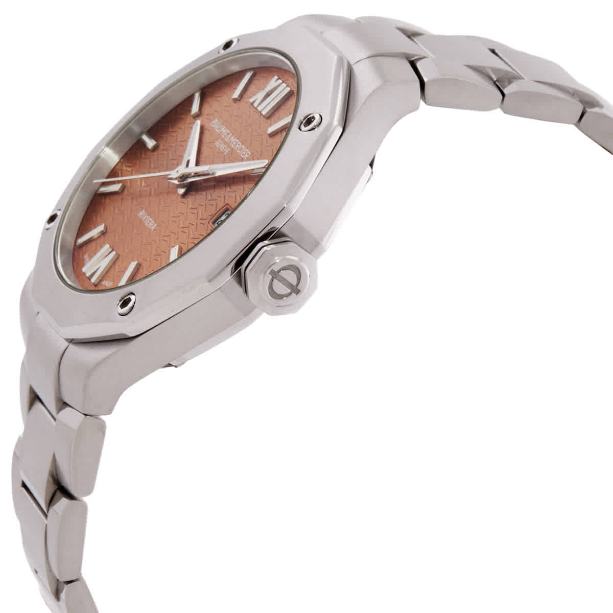 Baume et Mercier Riviera Automatic Terracotta Dial Ladies Watch M0A10764