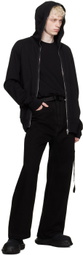 Rick Owens DRKSHDW Black Beatle Abstract Boots