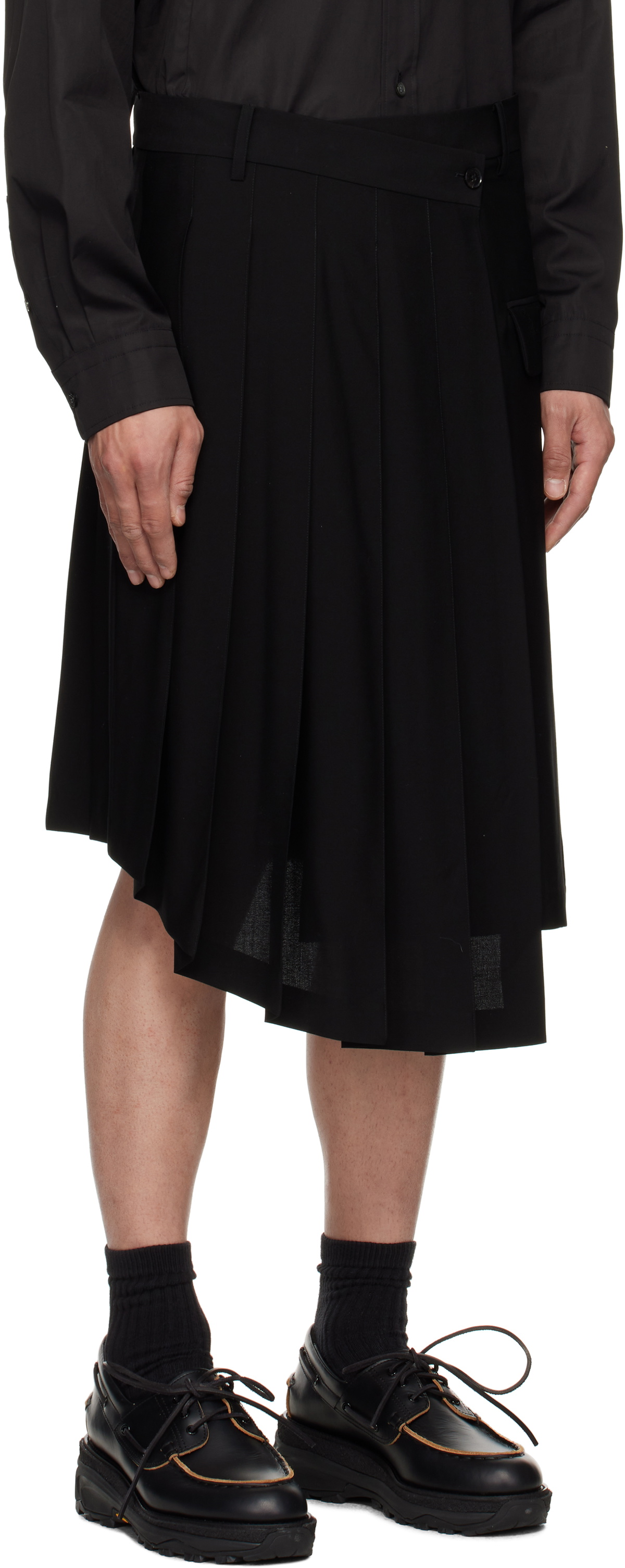Feng Chen Wang Black Pleated Skirt