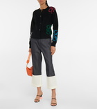 Loewe - Anagram intarsia wool cardigan