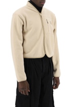 RAINS short fleece jacket in durban style Beige