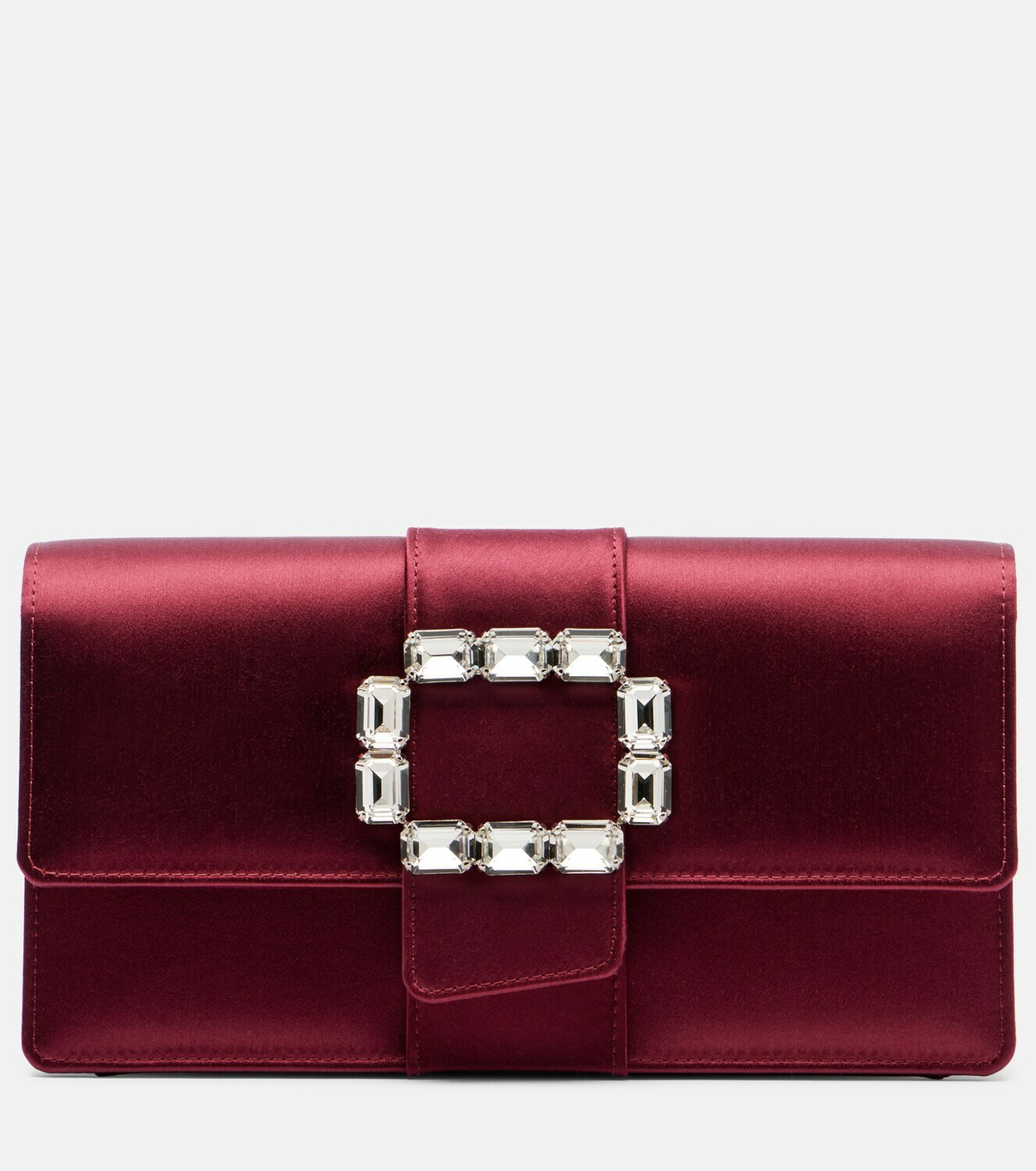 Manolo Blahnik Maycap embellished satin clutch