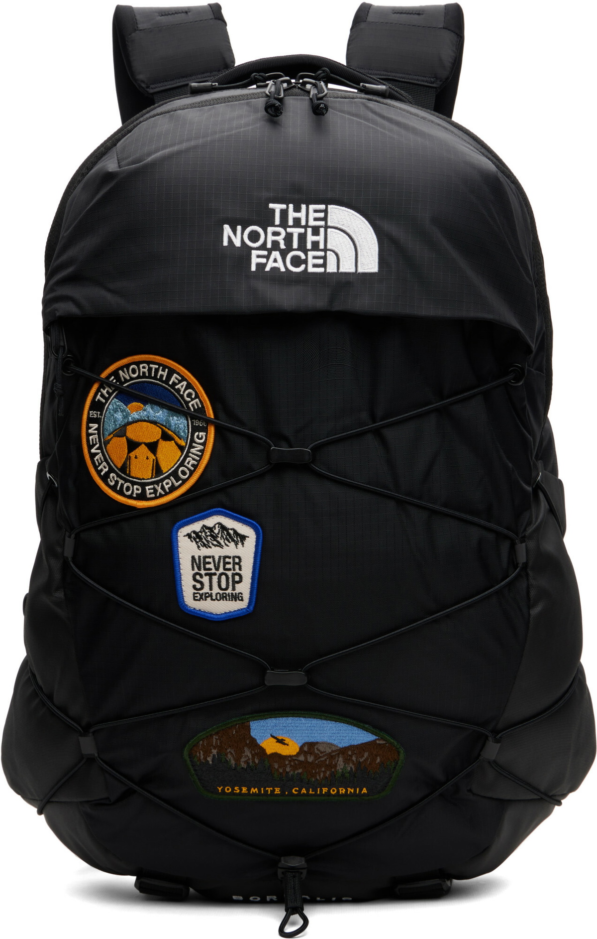 The North Face Black Borealis Patch Backpack