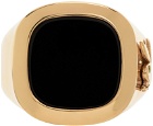 Hatton Labs SSENSE Exclusive Gold Playboy Edition Bunny Signet Ring