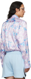 Martine Rose Purple Floral Shirt