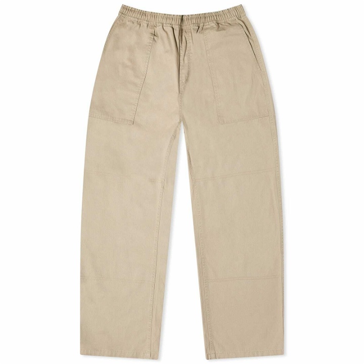 Photo: Lo-Fi Men's Easy Trousers in Washed Khaki