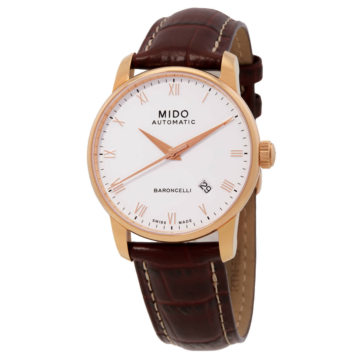 Mido Baroncelli II Automatic White Dial Mens Watch M86002268
