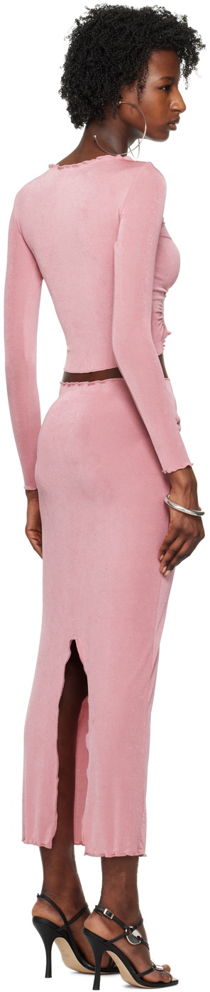 TYRELL SSENSE Exclusive Pink Top & Maxi Skirt Set