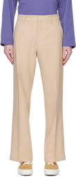 Stockholm (Surfboard) Club Beige Bootcut Trousers