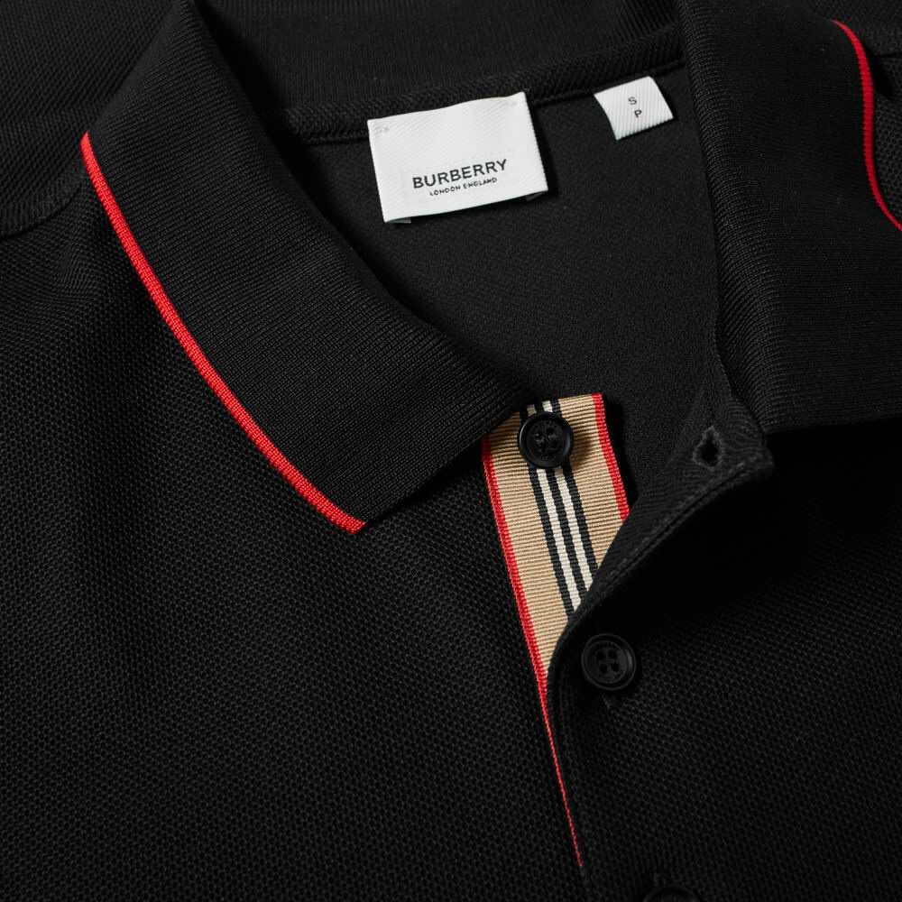 Burberry Walton Polo Shirt S Black Cotton