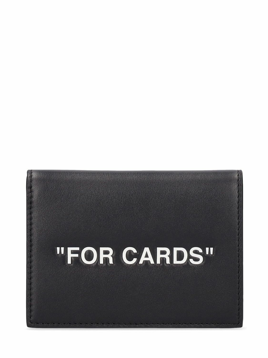 Photo: OFF-WHITE - "for Cards" Folded Leather Card Holder