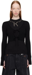 KIMHĒKIM Black Cropped Cardigan