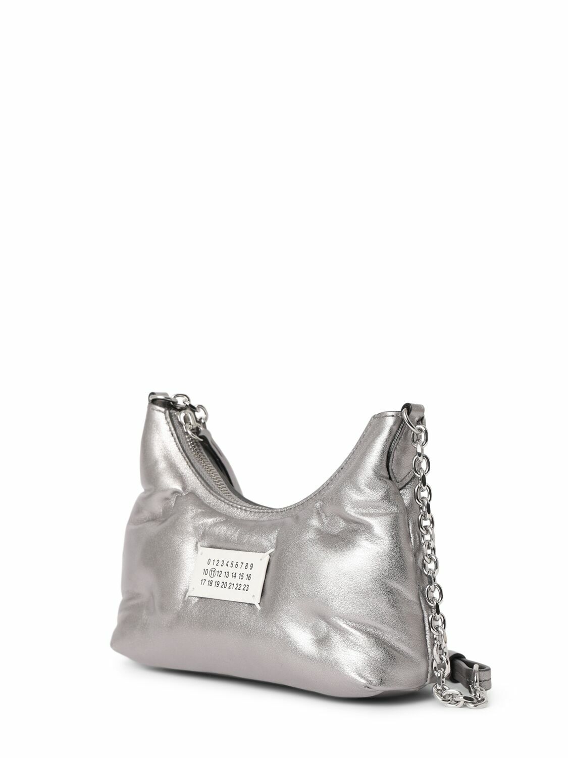 MAISON MARGIELA Micro Glam Slam Hobo Metallized Bag Maison