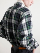 CELINE - Checked Cashmere Overshirt - Blue