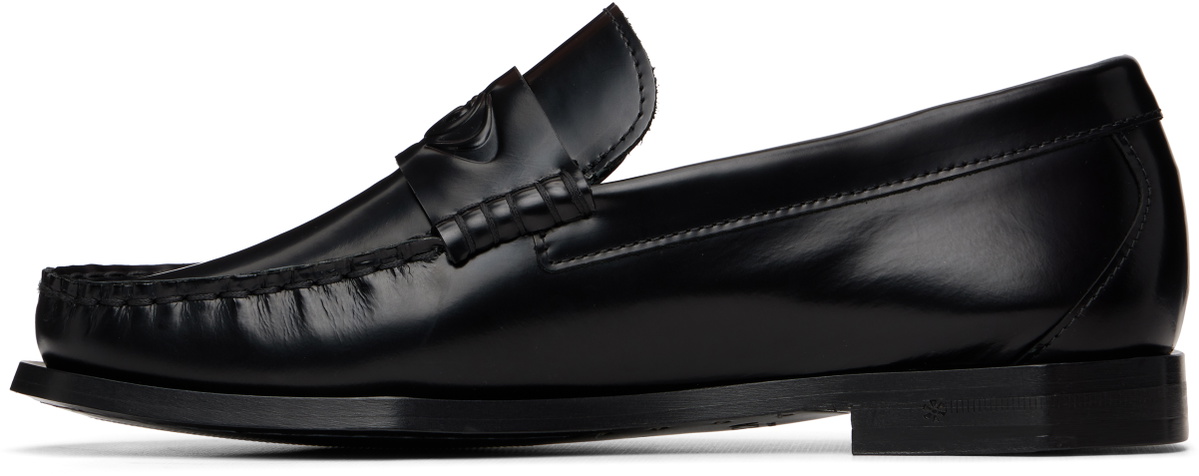 Casablanca Black Leather Loafers
