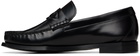 Casablanca Black Leather Loafers