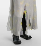 Acne Studios Layered distressed polo dress