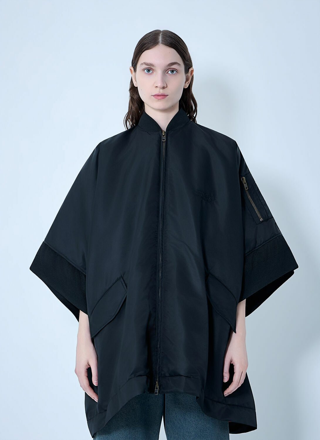 MM6 Maison Margiela Zip-Front Poncho