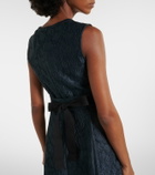 'S Max Mara Belted jacquard midi dress