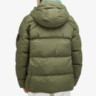 Stone Island Men's Crinkle Reps Hooded Down Jacket in Musk