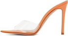 Gianvito Rossi Orange Elle 105 Heeled Sandals