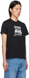 GANNI Black Puppy Love T-Shirt