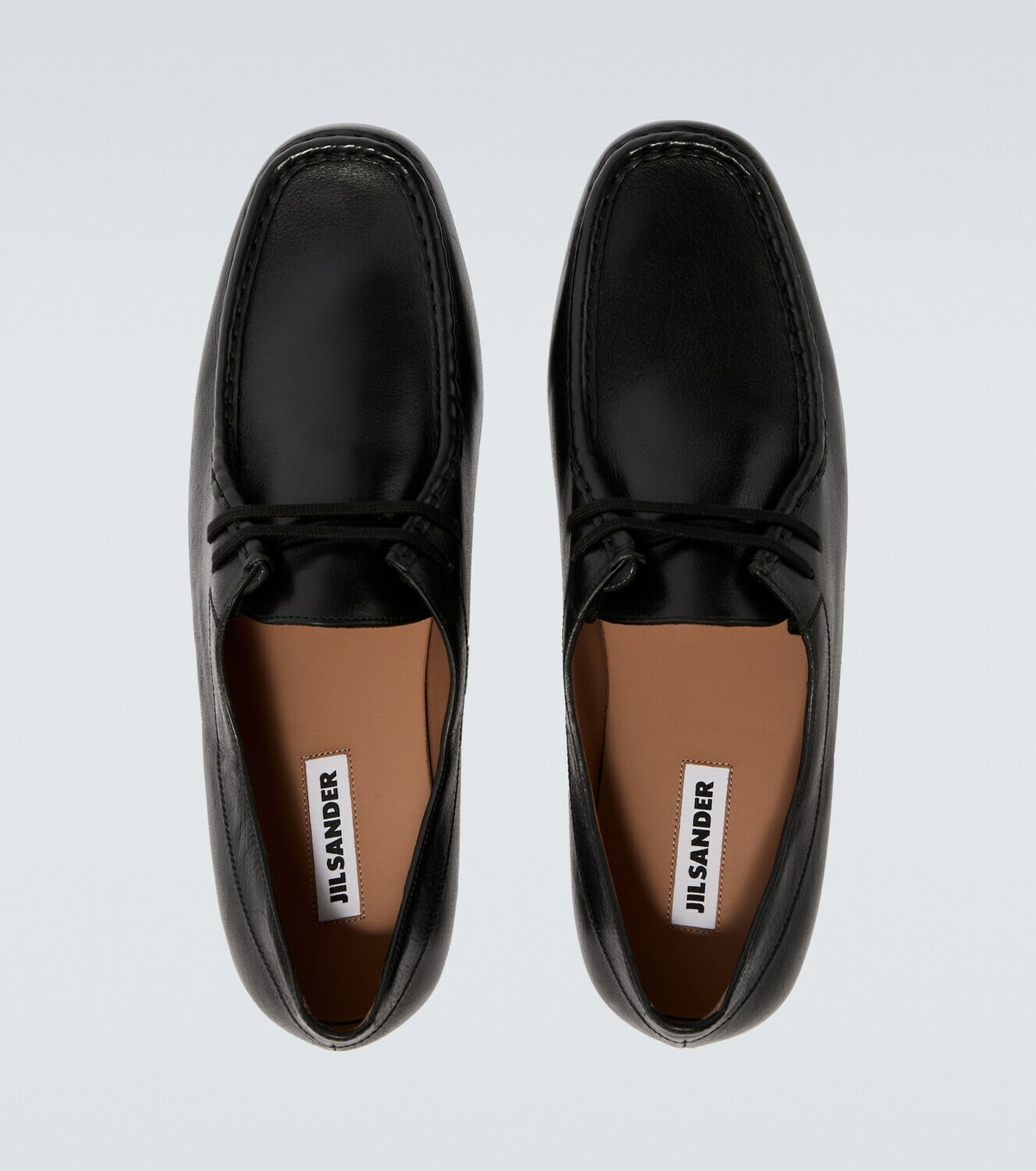 Jil Sander Hood leather lace-up boots