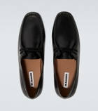 Jil Sander Hood leather lace-up boots