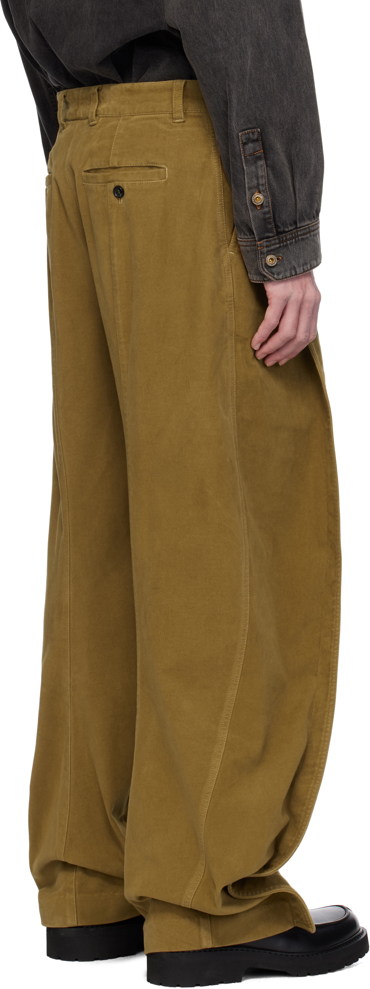 Y/Project Beige Banana Trousers