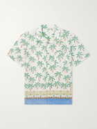 Hartford - New Palmito Printed Cotton Shirt - Neutrals