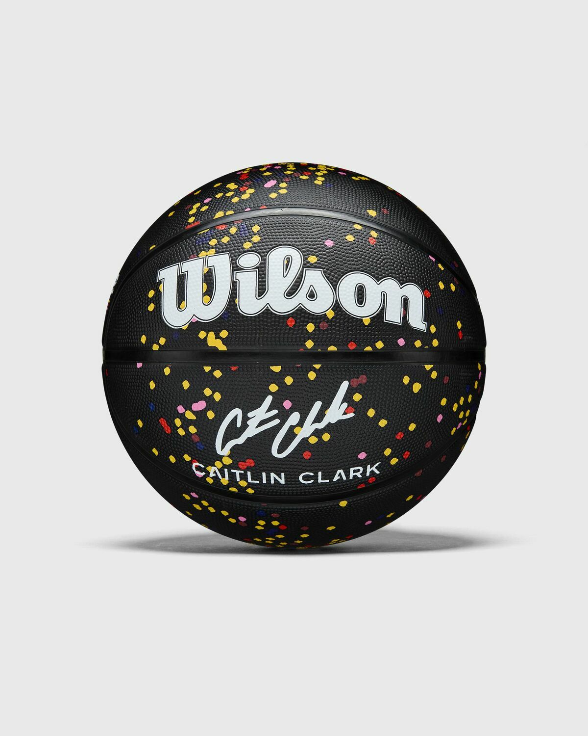 WILSON CC EVERY POINT BASKETBALL BLACK SIZE 7 Black Mens Sports Equipment