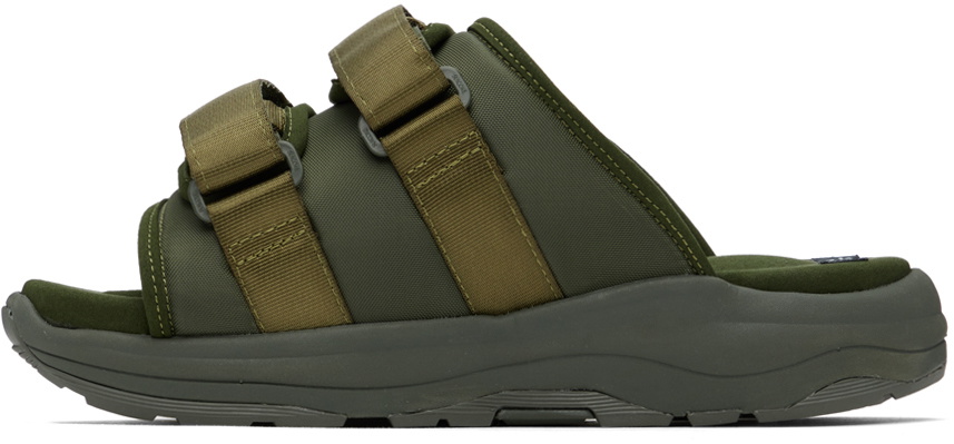 Suicoke Green MOTO-Run Sandals Suicoke