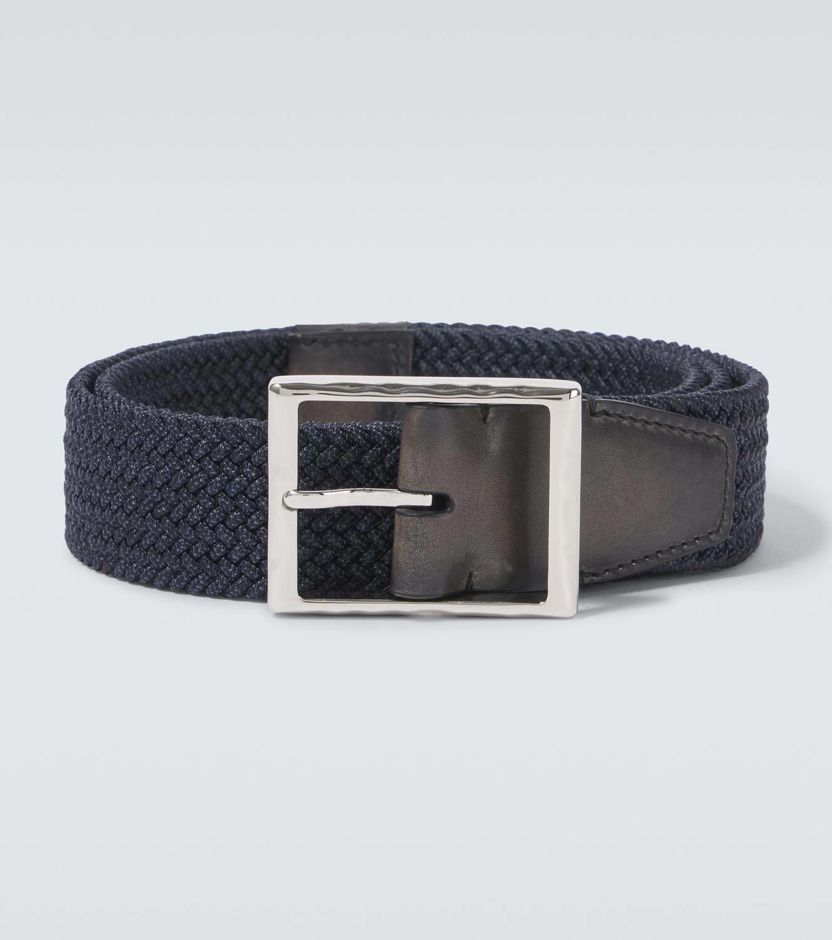 Berluti Leather-trimmed belt