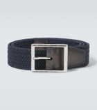 Berluti Leather-trimmed belt