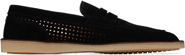 Photo: Dolce&Gabbana Black Calfskin Loafers