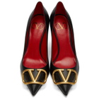 Valentino Garavani Black Valentino Garavani VLogo 80 Heels